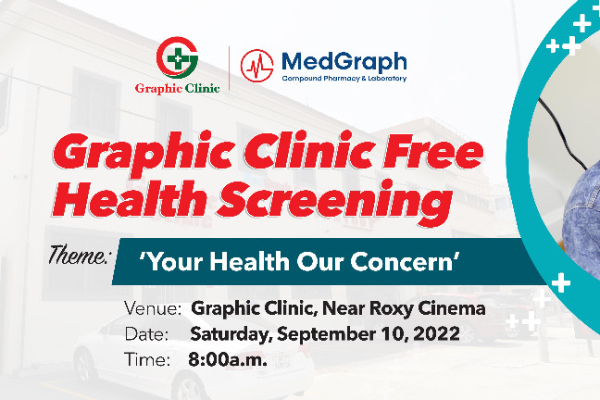 Graphic Clinic, Gokals Opticals and Letap pharmaceuticals is organising Free Health Screening.